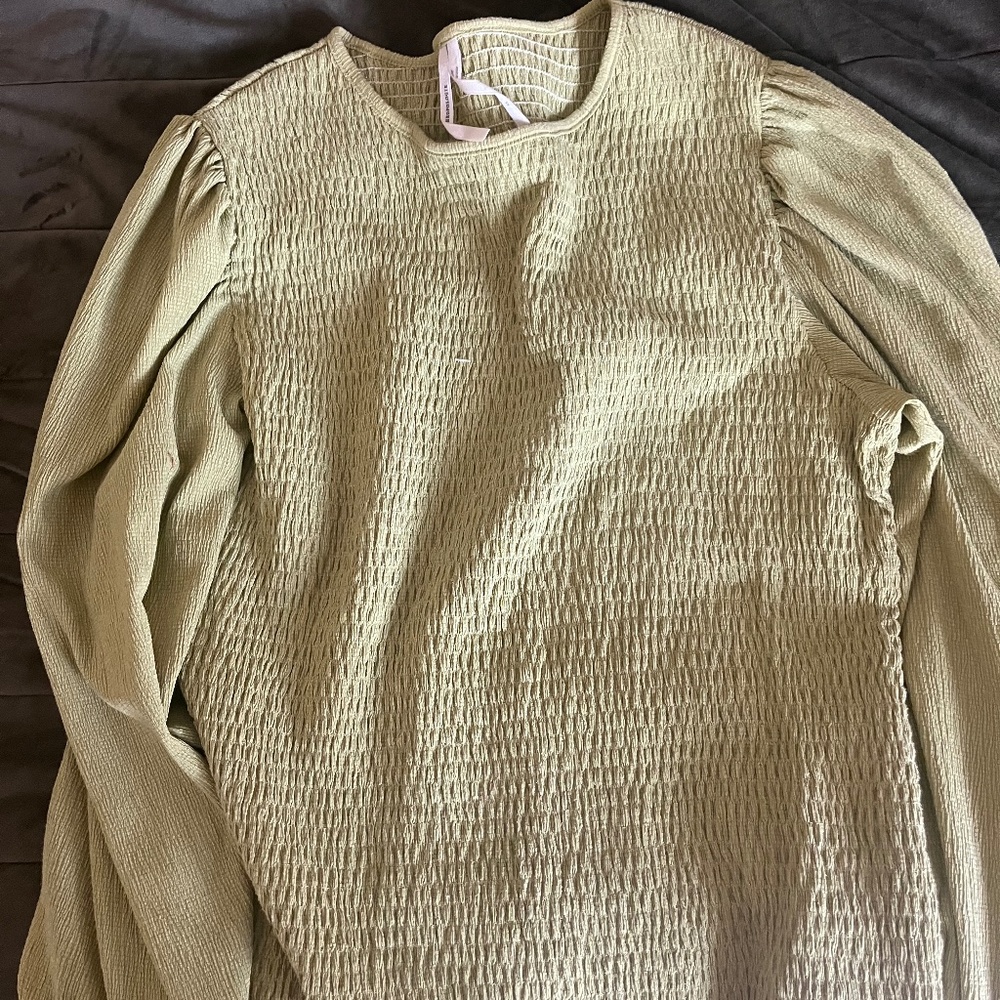Anthropologie green top
